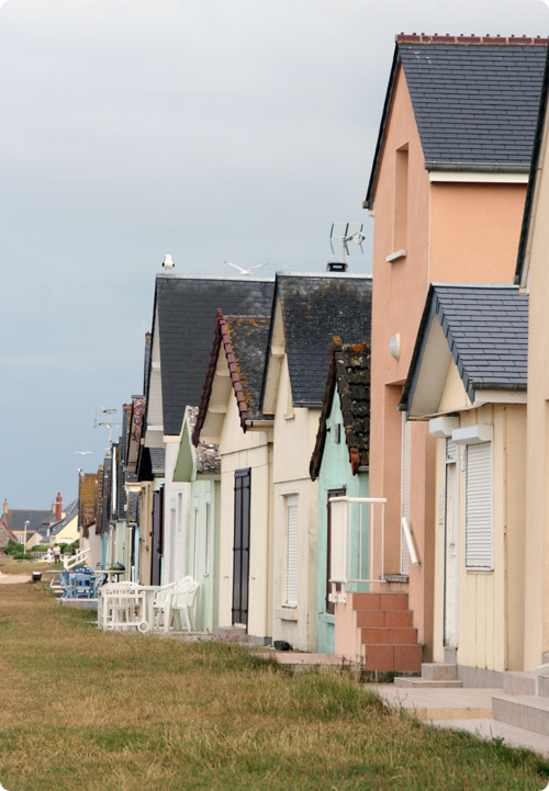 Strandhusene i Ravenoville sur Plage