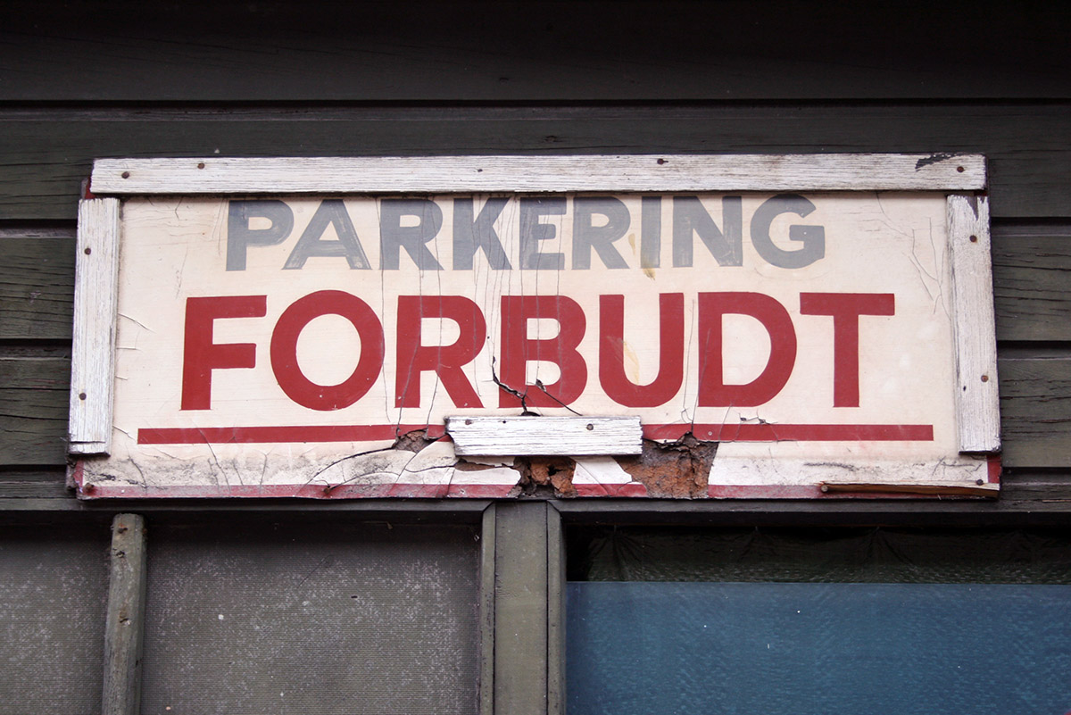 Parkering forbudt