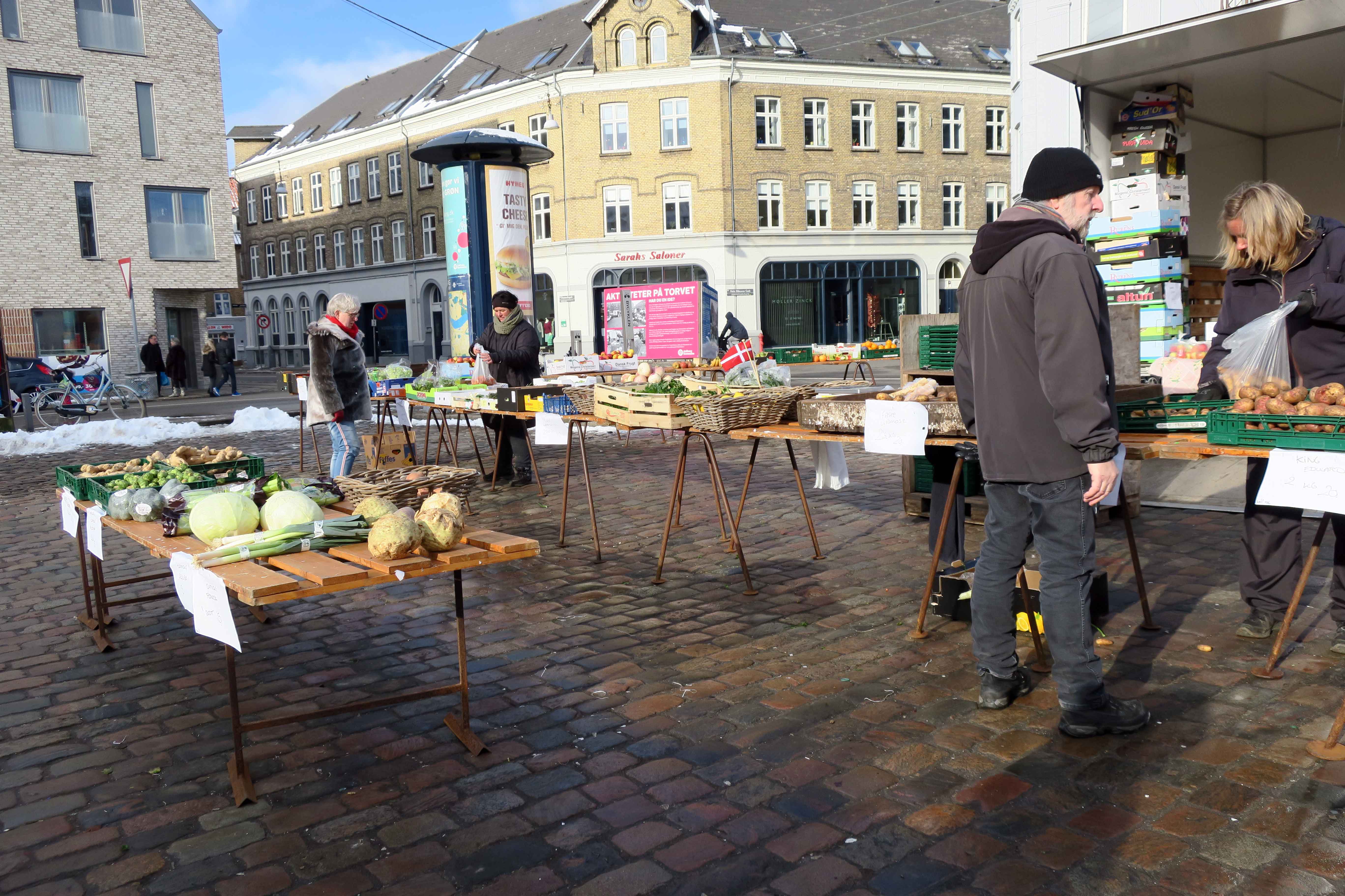 Torvedag i Aalborg er ingefær, klementiner og rugbrød